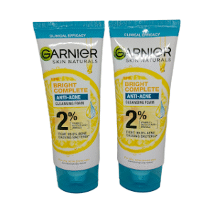 Garnier Skin Naturals Bright Complete 3-in-1 Pembersih Wajah Anti Acne dengan Vitamin C & Salicylic Acid 100ml