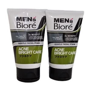 Men's Biore Acne Bright Care 100gr  Sabun Muka Non Scrub